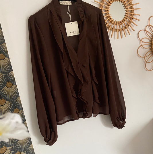 BLOUSE FROUROU  CHOCO   TU 36/42