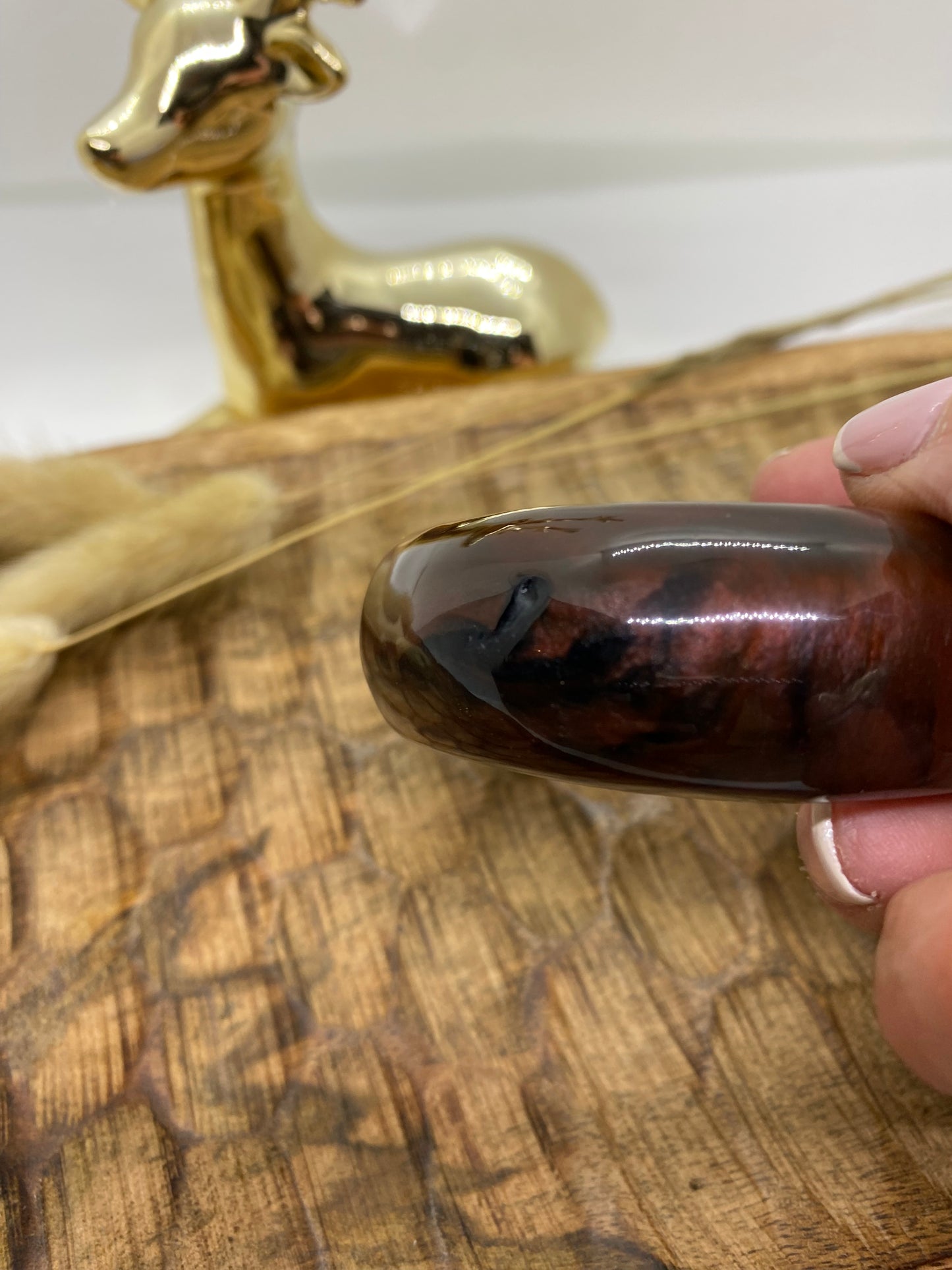 JONC FERMETURE A CLIP EN RESINE MARRON FONCE