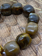 BRACELET POP CORN ELASTIQUE MARRON