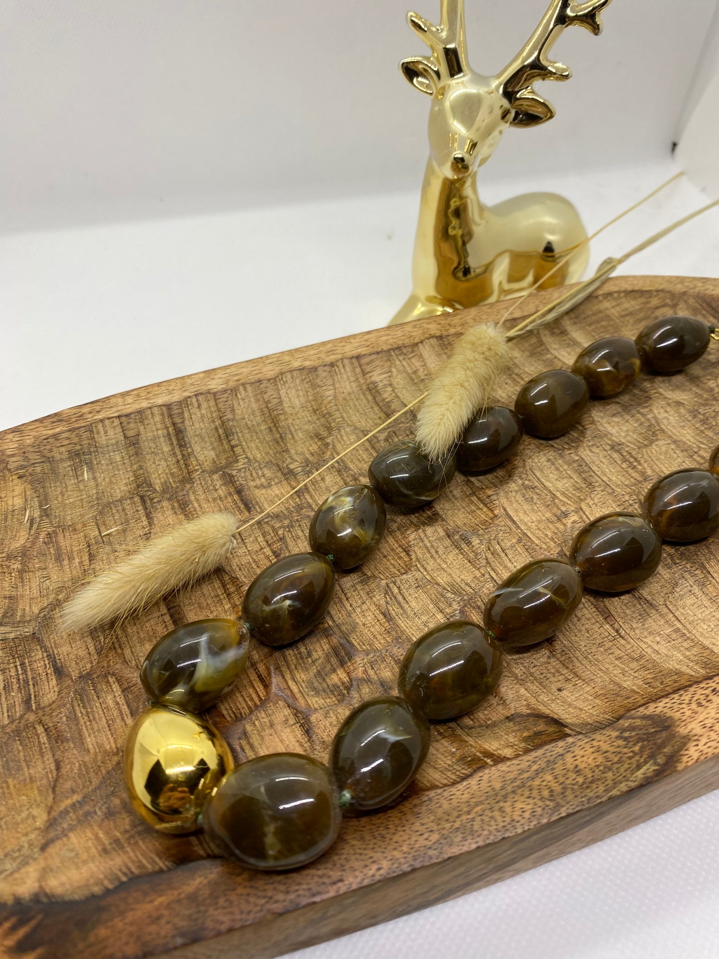 COLLIER POP CORN MARRON