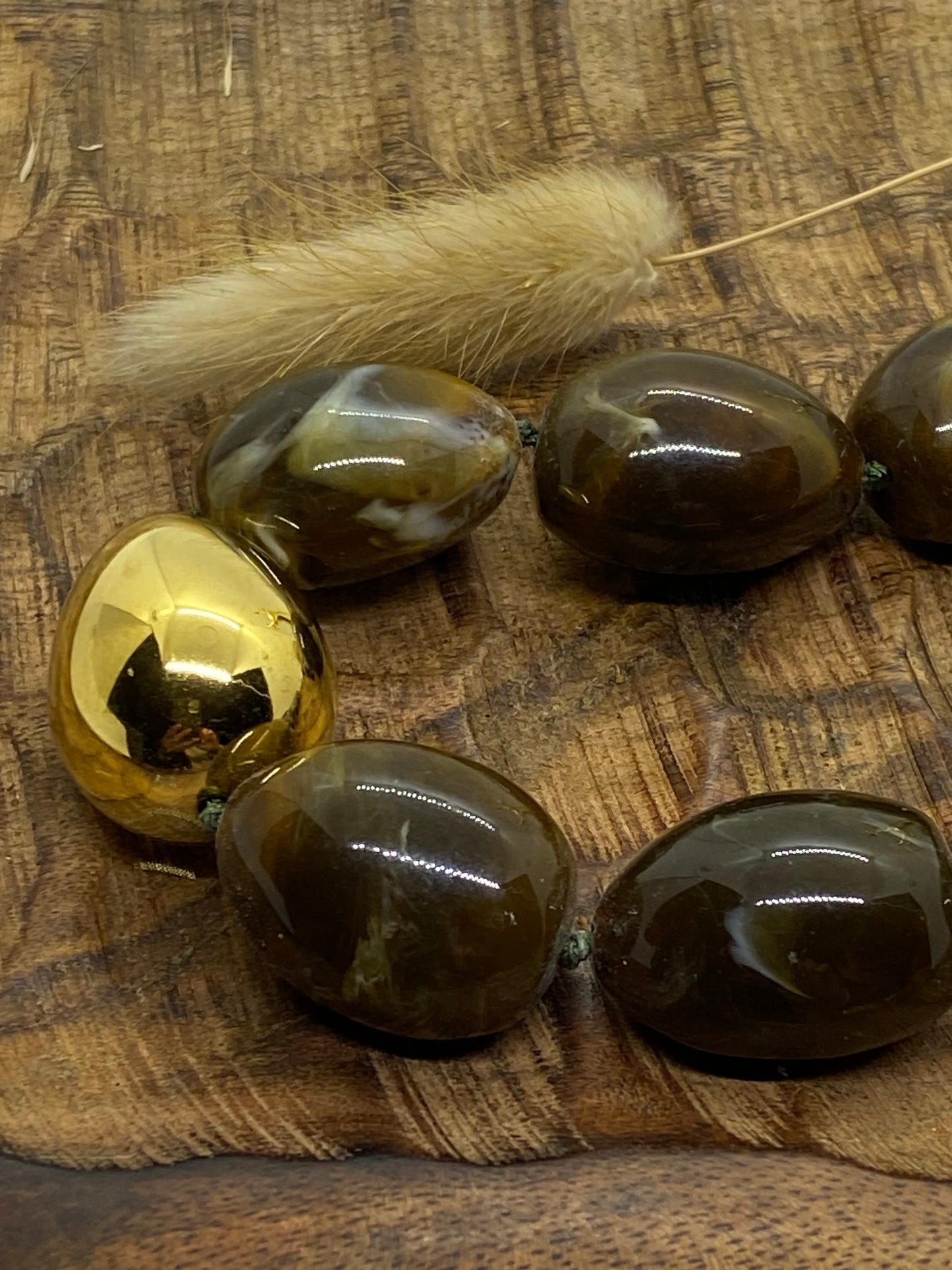COLLIER POP CORN MARRON