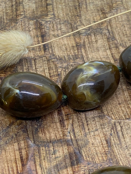 COLLIER POP CORN MARRON