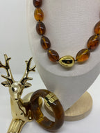 COLLIER POP CORN AMBRE