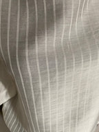 TOP CORINNE FINES RAYURES BLANC  TU 34/40  LYOCEL