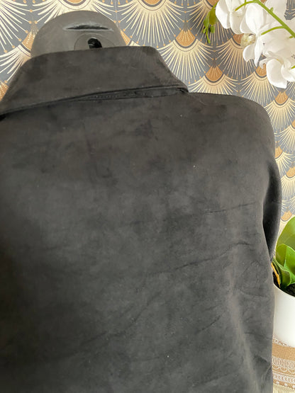 VESTE NOIRE  SUEDINE TU 36/44