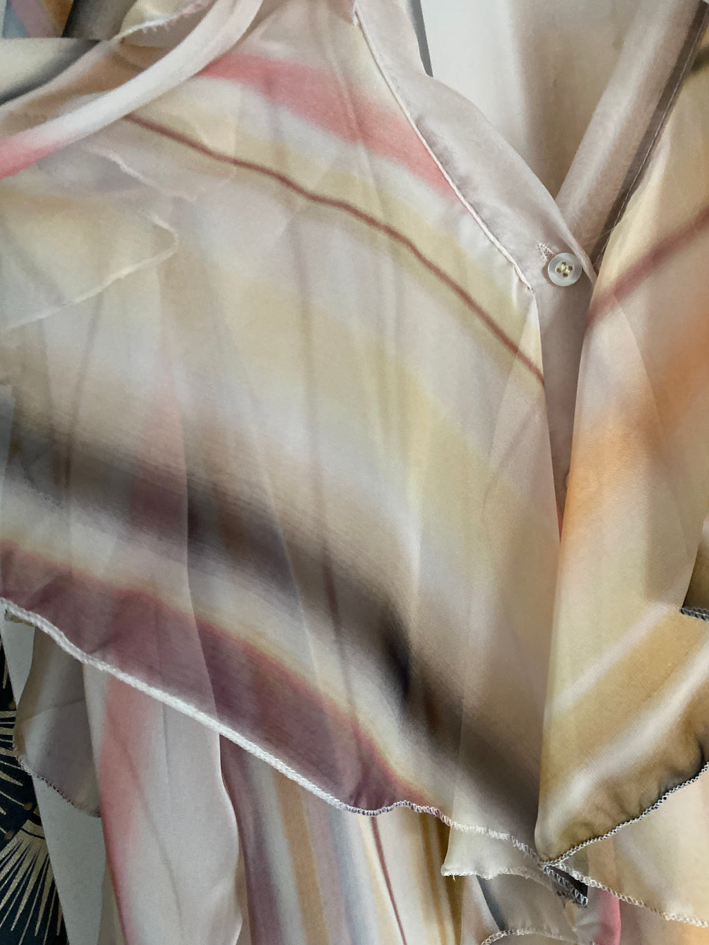 BLOUSE RAYEE JAUNE   TU 36/42