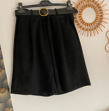 BERNUDA NOIR SUEDINE TU 38/44