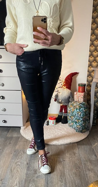 PANTALON  MOZARD BLEU MARINE  XS/S/M/L