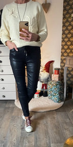 PANTALON  MOZARD BLEU MARINE  XS/S/M/L