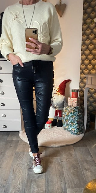 PANTALON  MOZARD BLEU MARINE  XS/S/M/L