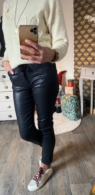 PANTALON  MOZARD BLEU MARINE  XS/S/M/L