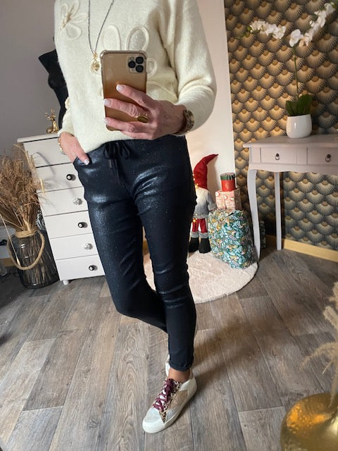 PANTALON  MOZARD BLEU MARINE  XS/S/M/L