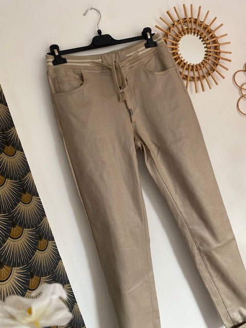 PANTALON  MOZARD beige   XS/S//L/XL