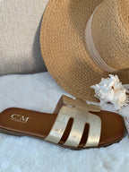 MULES DOREES   36/37/38/39/40/41