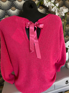 PULL FIN IRISE  FUSHIA  TU36/44 petit 46