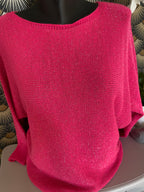 PULL FIN IRISE  FUSHIA  TU36/44 petit 46