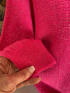PULL FIN IRISE  FUSHIA  TU36/44 petit 46