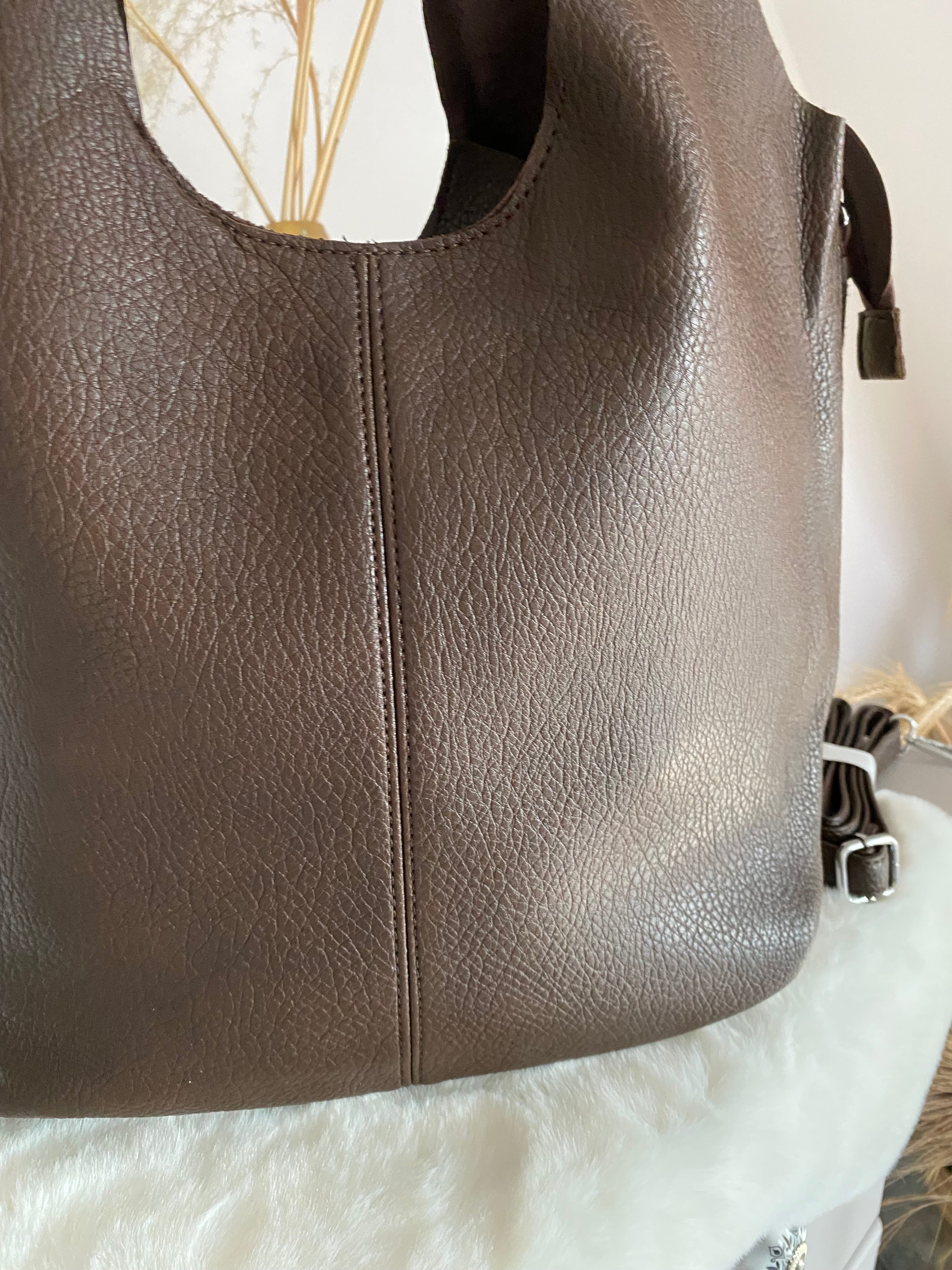 SAC  A MAIN GOUTTE CHOCO