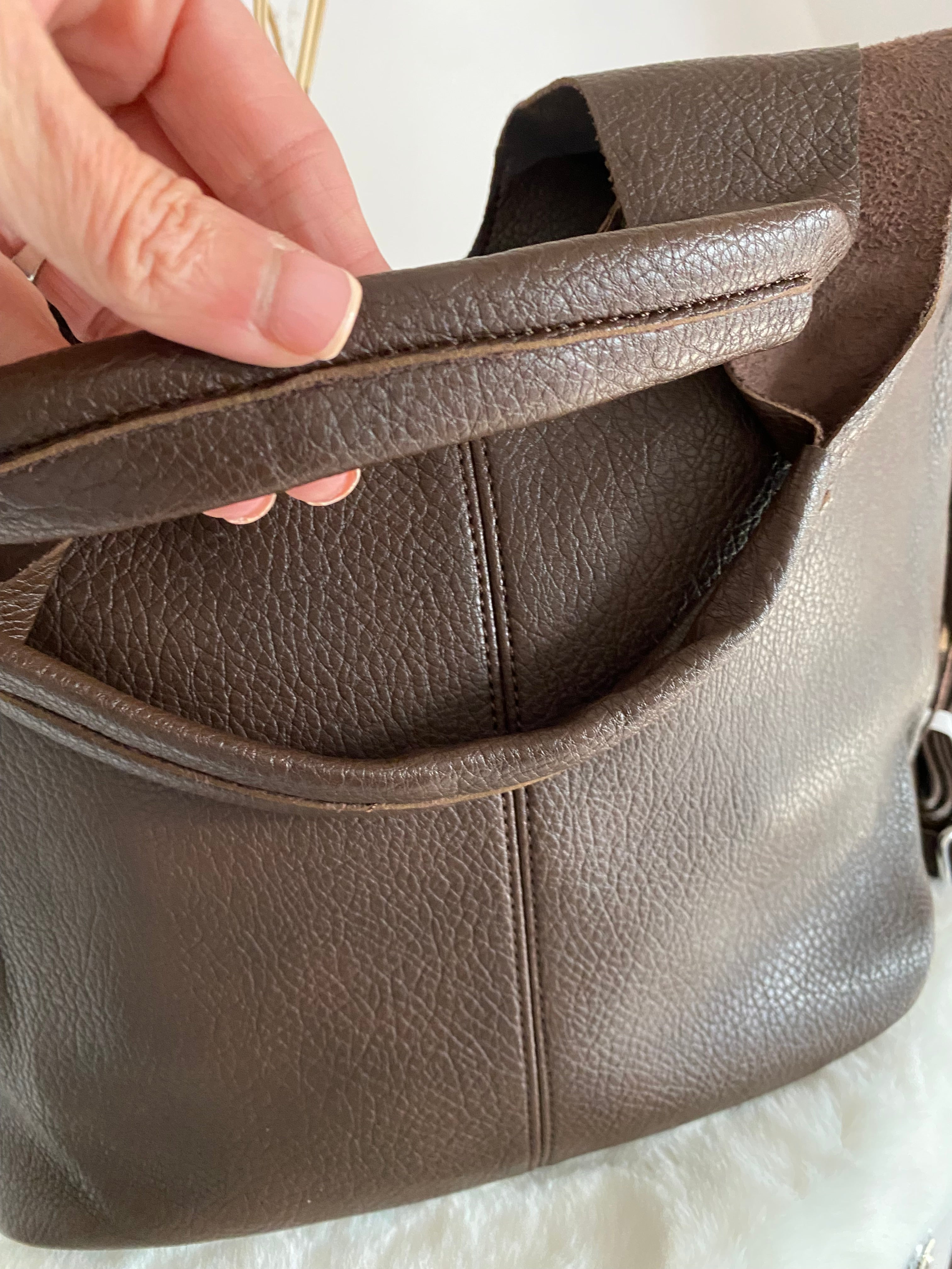 SAC  A MAIN GOUTTE CHOCO