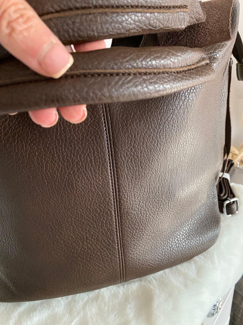 SAC  A MAIN GOUTTE CHOCO