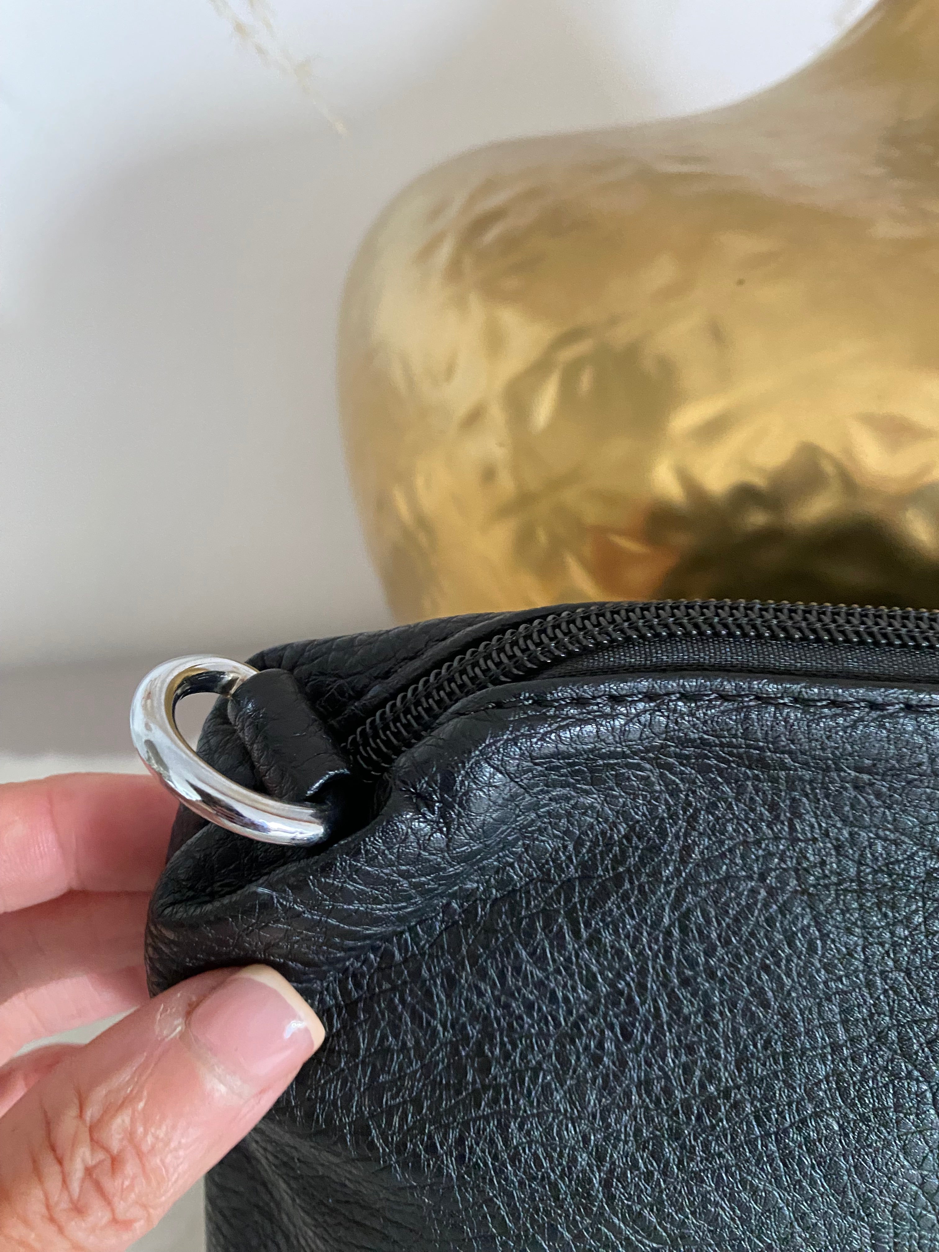 SAC  A MAIN GOUTTE NOIR