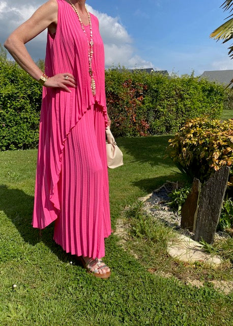 ENSEMBLE PANTALON  PALMA    FUSHIA   TAILLE UNIQUE 36/46