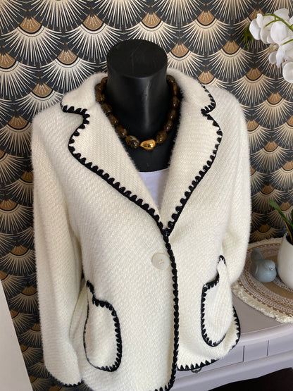 VESTE CHACHA ECRU   TU 36/42