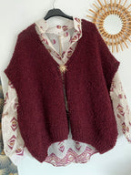 BLOUSE  TENCEL CORINNE BRODEAUX ET CHOCO  TU 36/42 PETIT 44