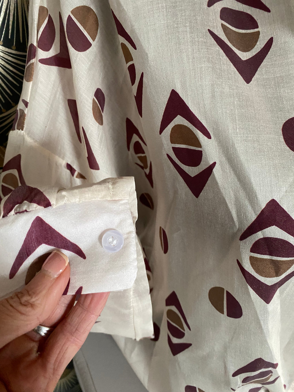 BLOUSE  TENCEL CORINNE BRODEAUX ET CHOCO  TU 36/42 PETIT 44