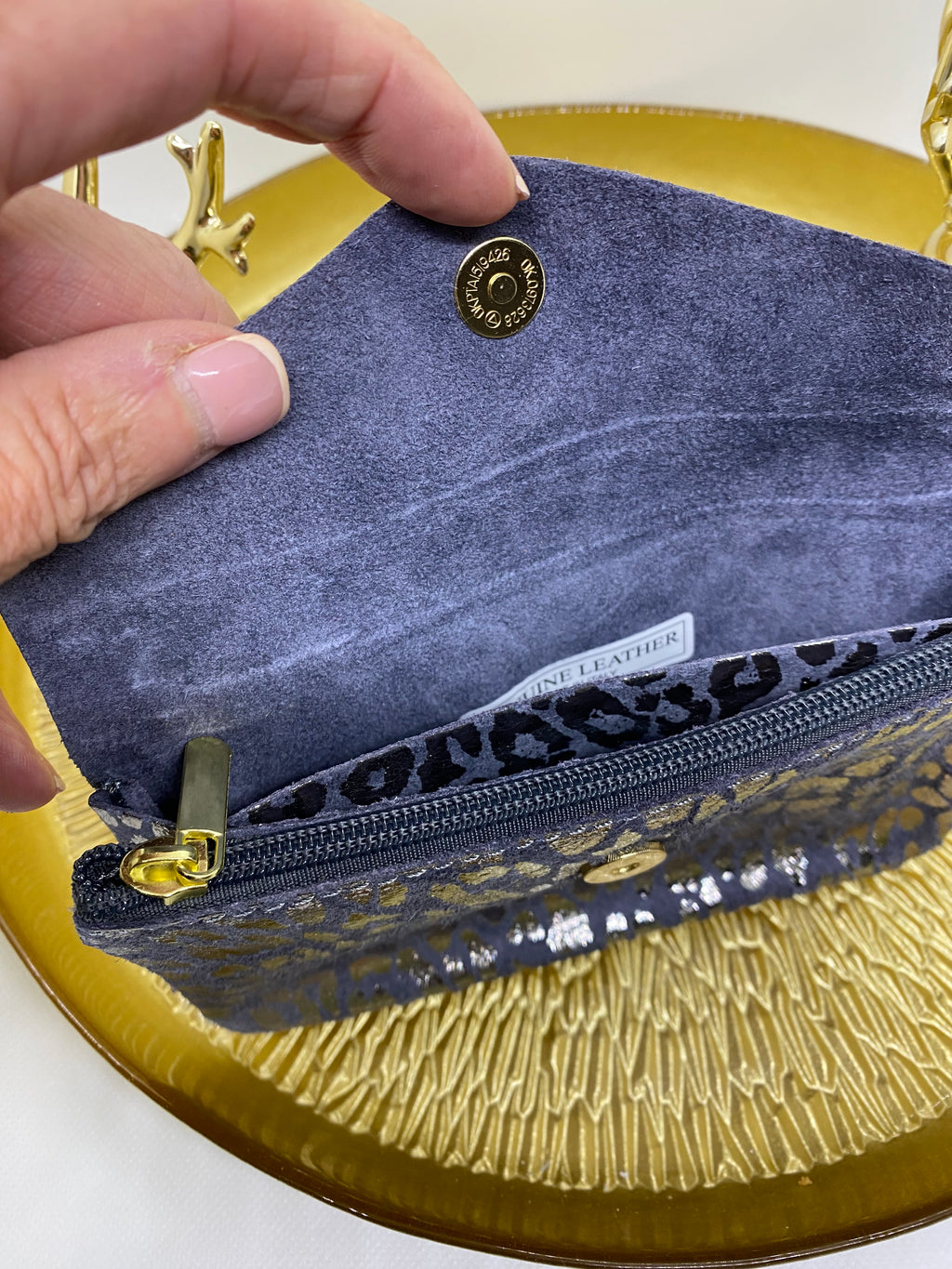 PORTE -MONNAIES CUIR ITALIEN VIOLET