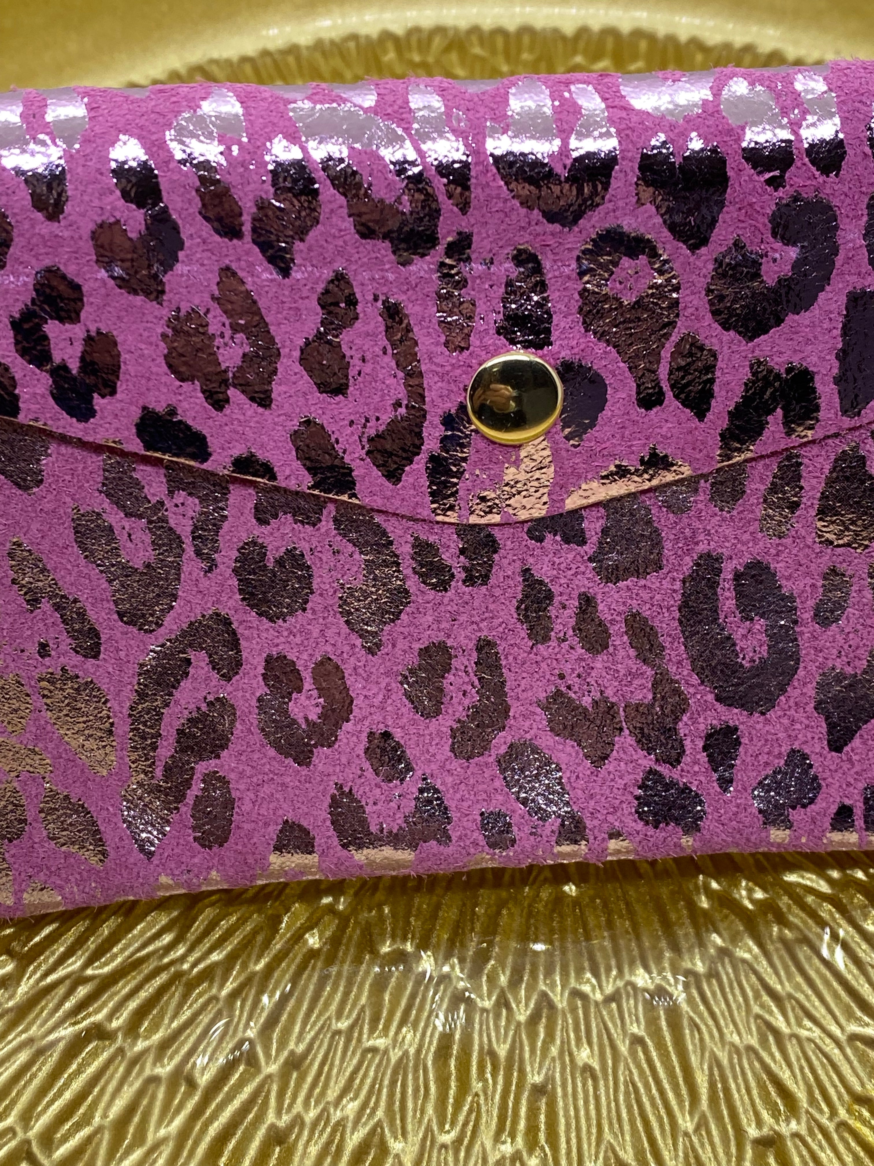 PORTE -MONNAIES CUIR ITALIEN ROSE