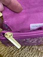 PORTE -MONNAIES CUIR ITALIEN ROSE