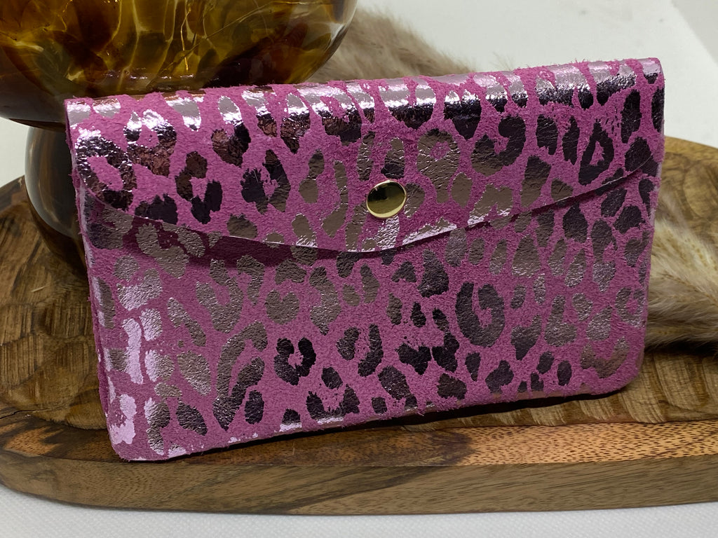 PORTE -MONNAIES CUIR ITALIEN ROSE