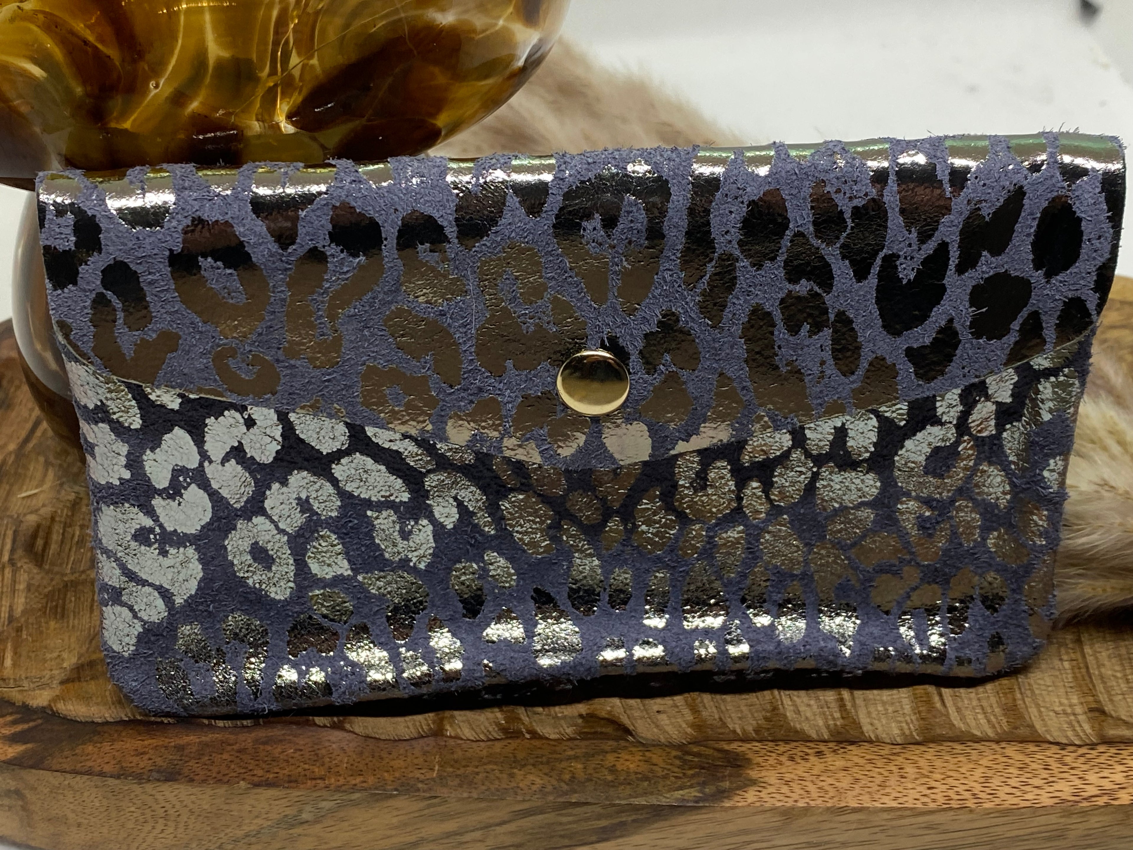 PORTE -MONNAIES CUIR ITALIEN VIOLET