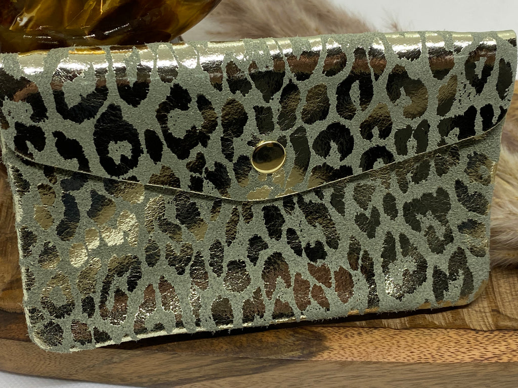 PORTE -MONNAIES CUIR ITALIEN KAKI