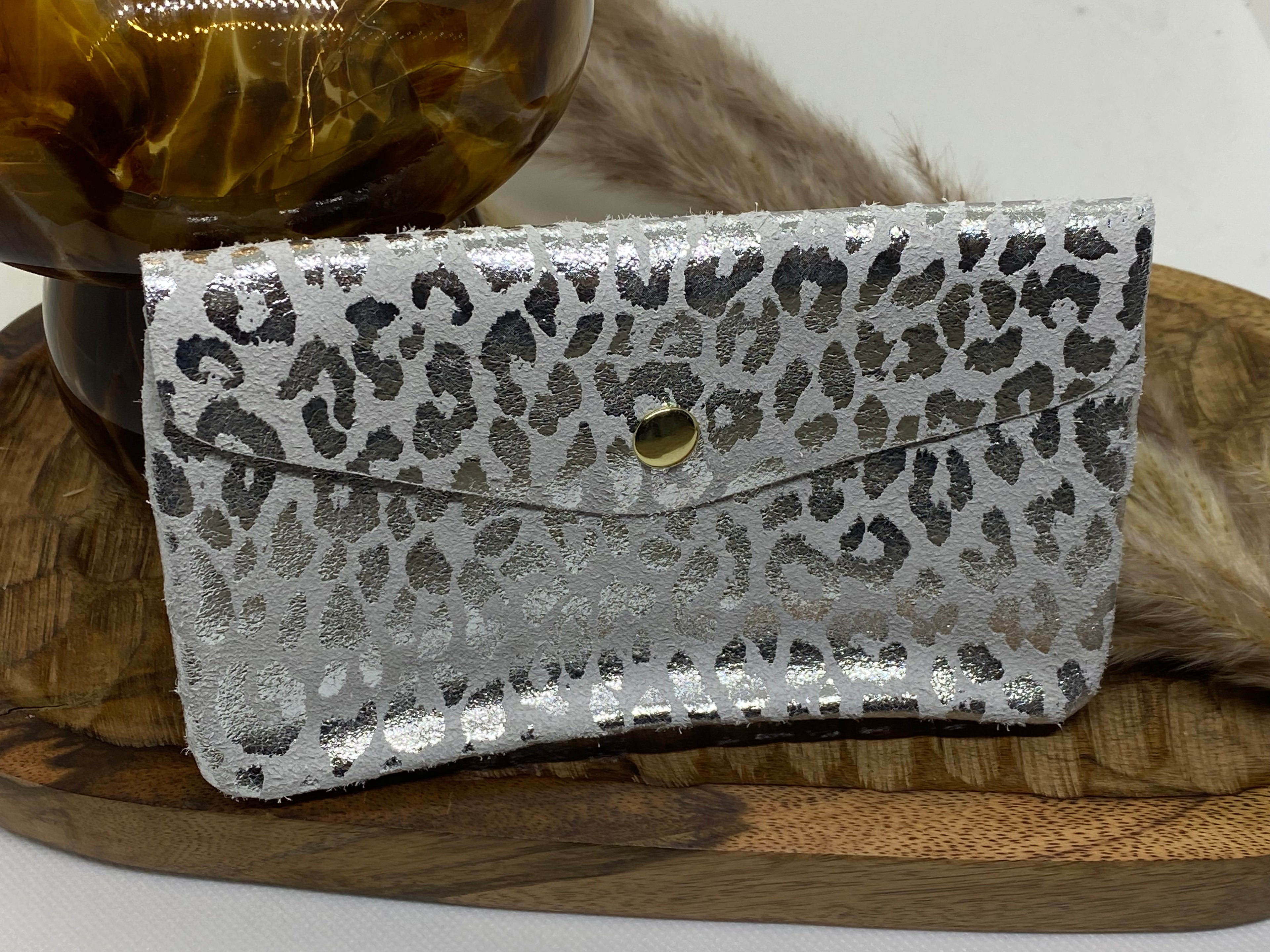 PORTE -MONNAIES CUIR ITALIEN GRIS