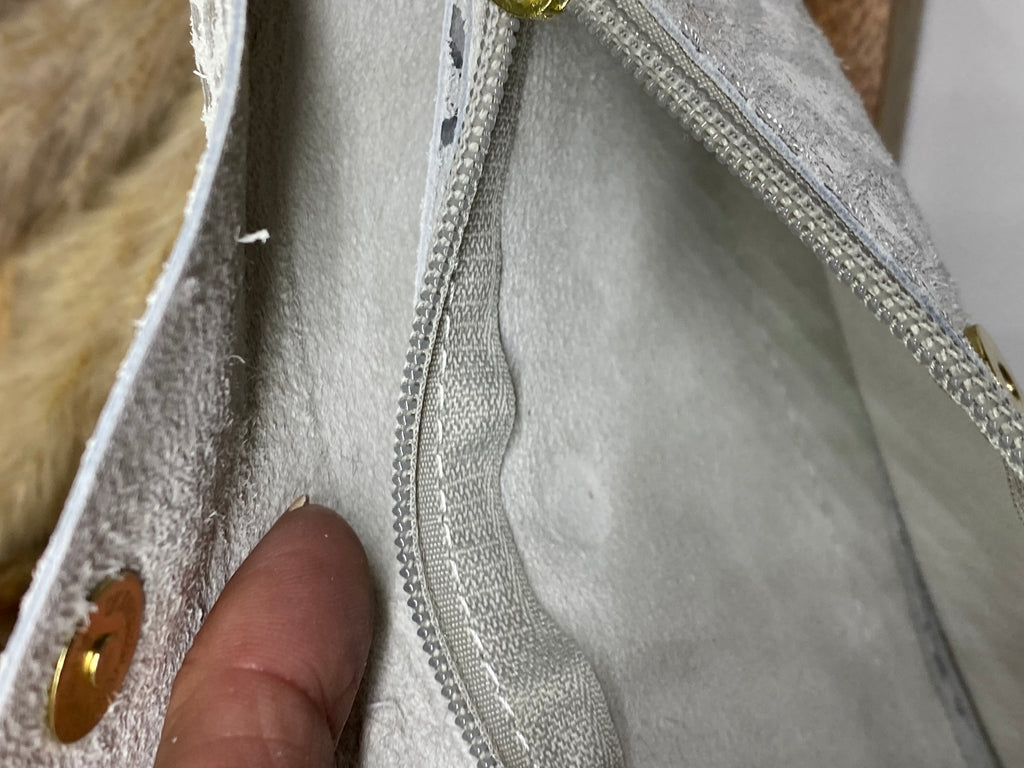 PORTE -MONNAIES CUIR ITALIEN GRIS