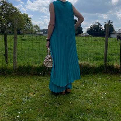 ENSEMBLE PANTALON  PALMA    BLEU CANARD   TAILLE UNIQUE 36/46