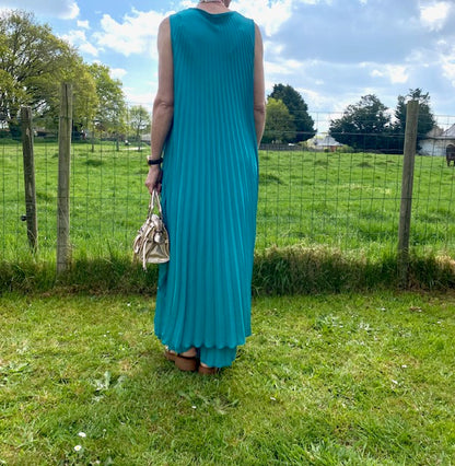 ENSEMBLE PANTALON  PALMA    BLEU CANARD   TAILLE UNIQUE 36/46