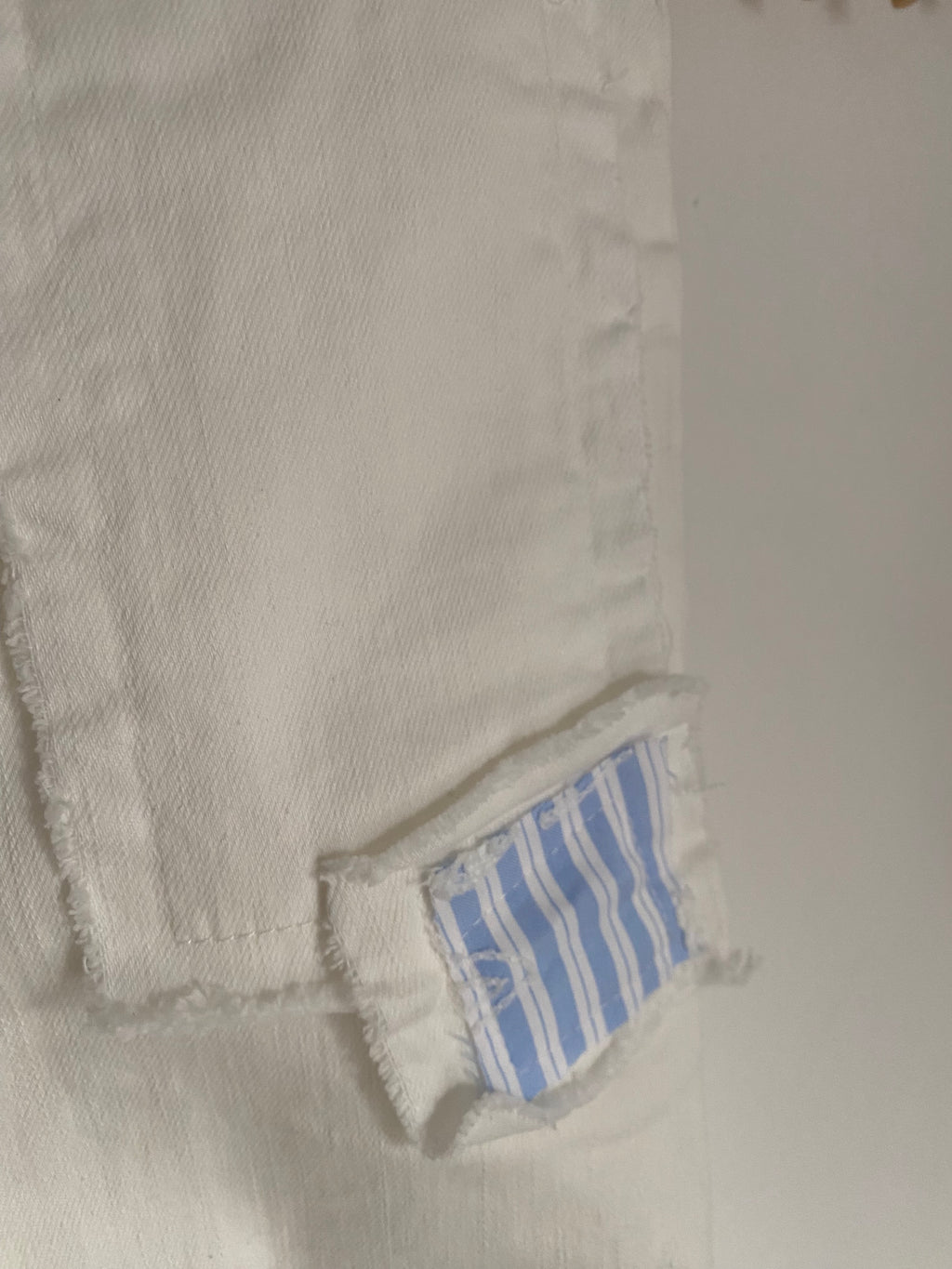 PANTALON JEAN BLANC COEUR  TAILLES :S/M/L