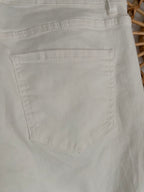 PANTALON JEAN BLANC COEUR  TAILLES :S/M/L