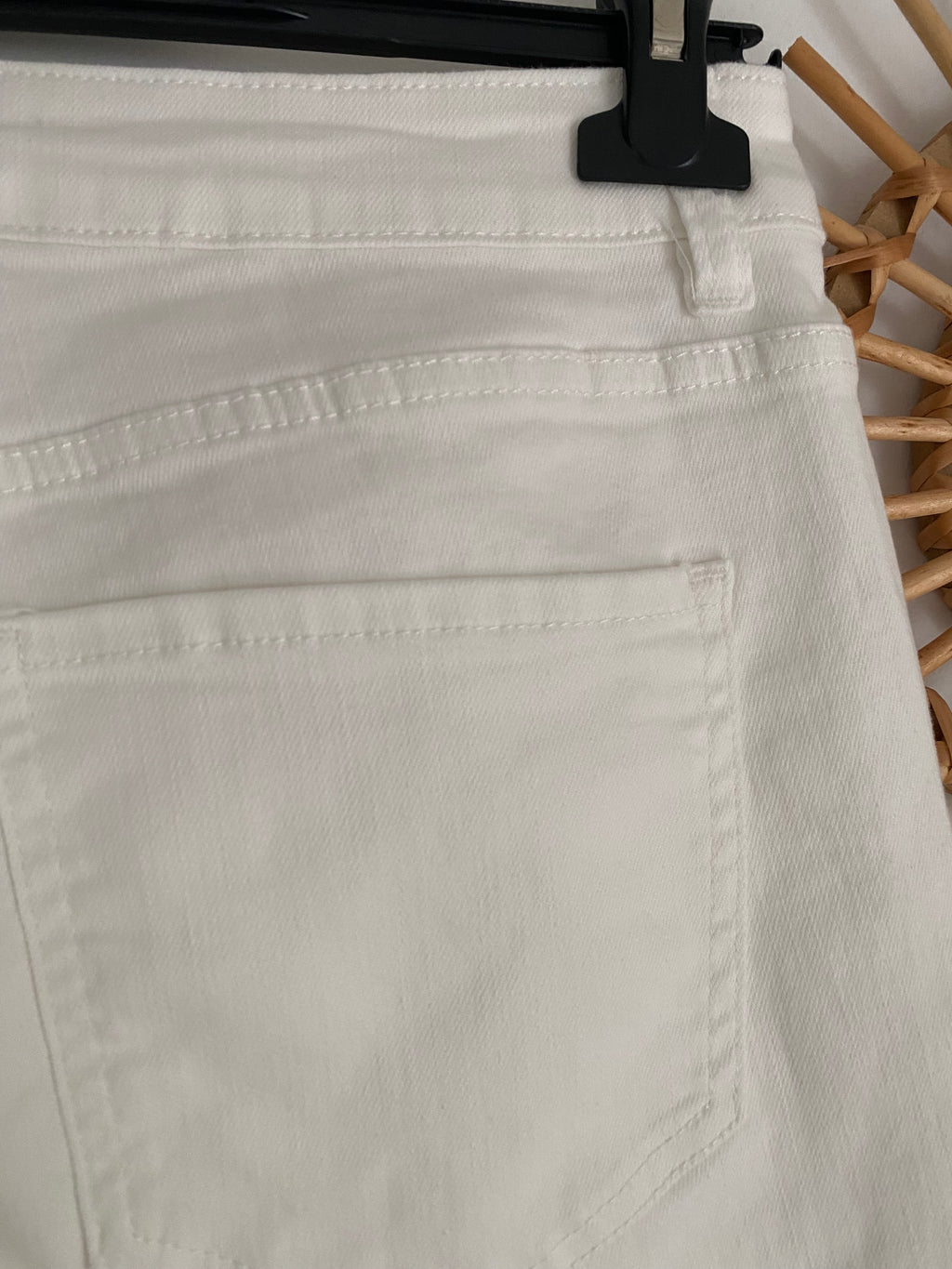 PANTALON JEAN BLANC COEUR  TAILLES :S/M/L