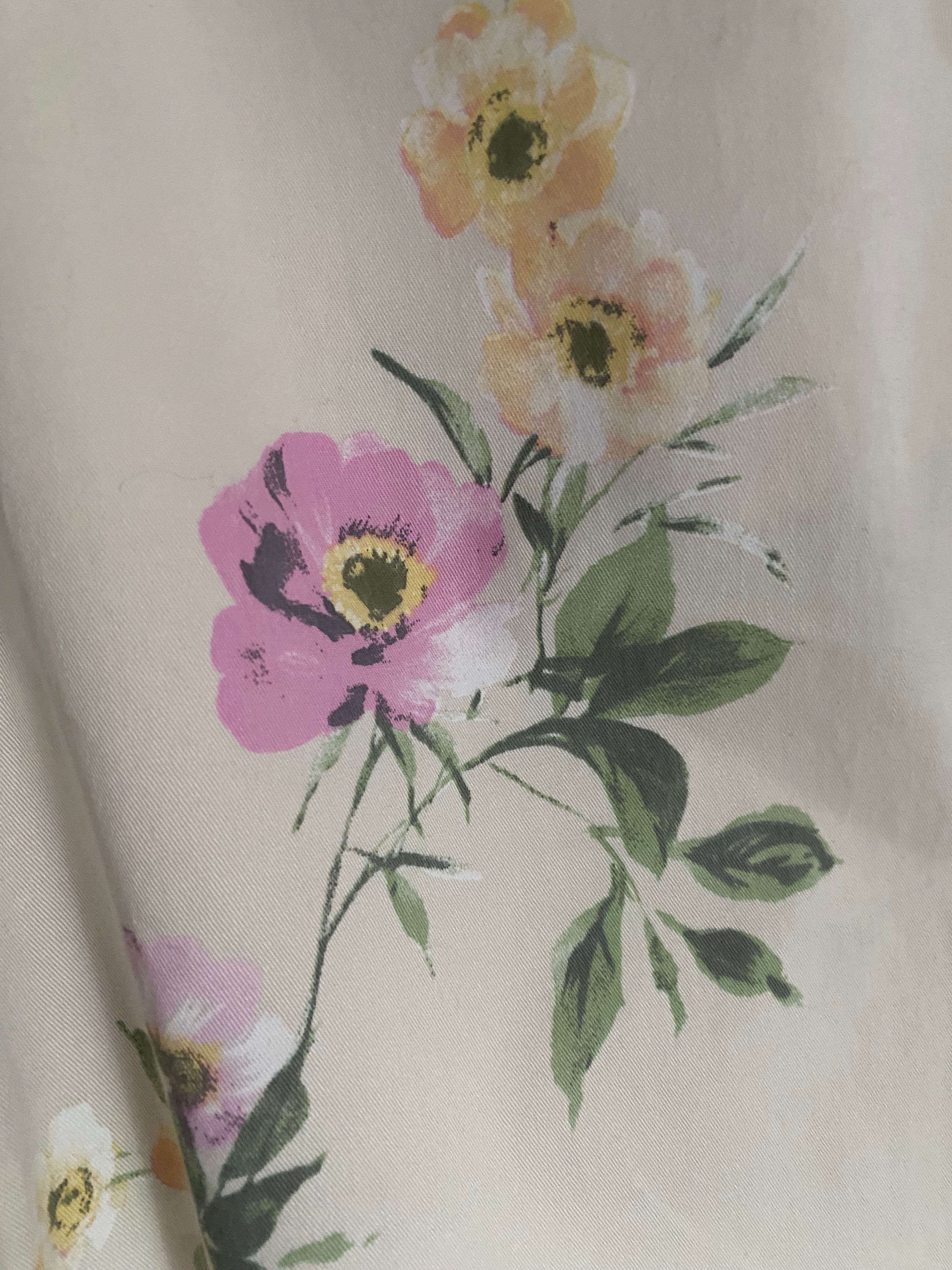 PANTALON FLEURI  TAILLE S/M OU ML
