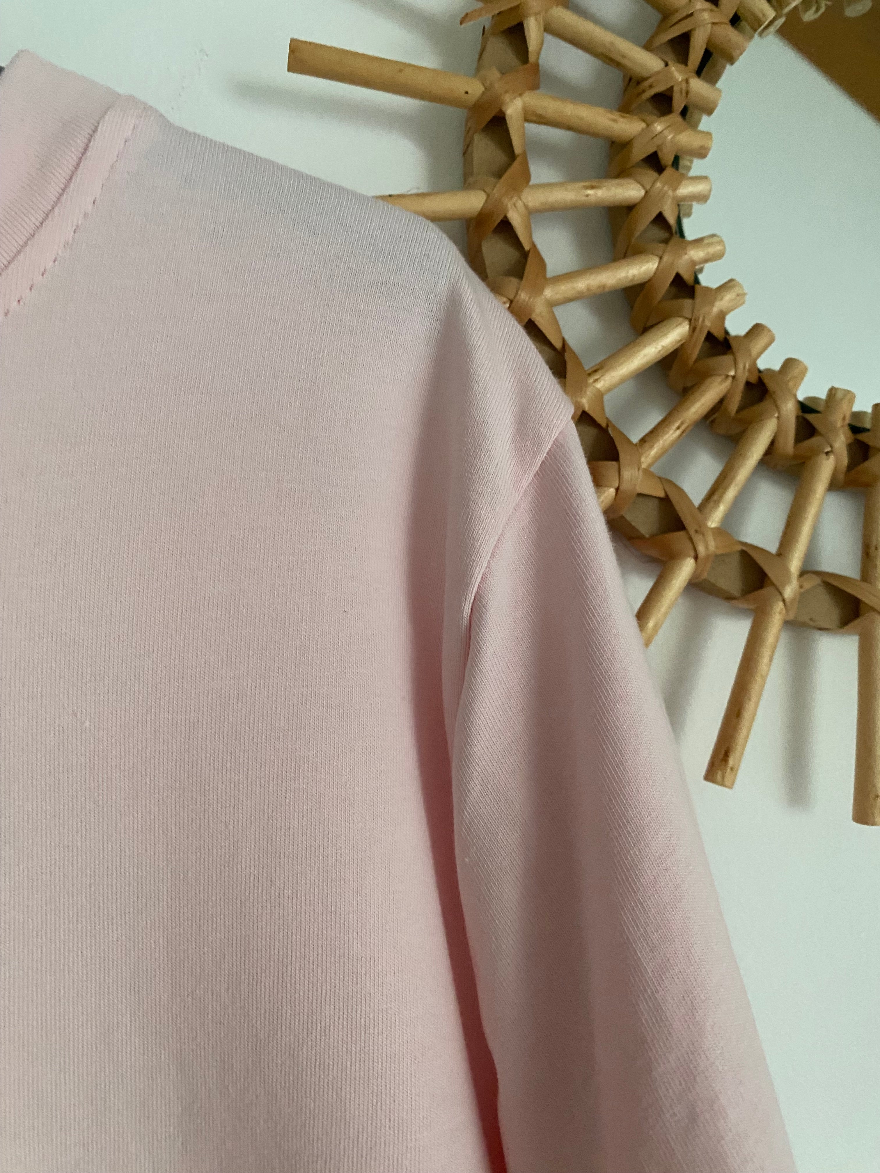 T-SHIRT DENTELLE ROSE   TU 36/44