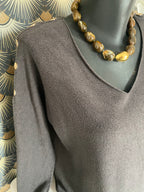 PULL BOUTONS DORES CHOCO  36/44