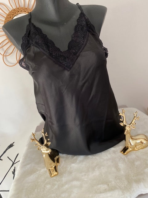 TOP DENTELLE NOIR  36/42