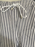 PANTALON RAYE  Bleu marine   38/42