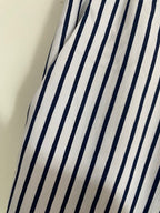 PANTALON RAYE  Bleu marine   38/42