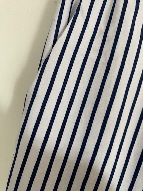 PANTALON RAYE  Bleu marine   38/42
