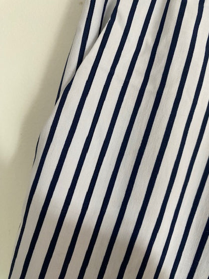 PANTALON RAYE  Bleu marine   38/42